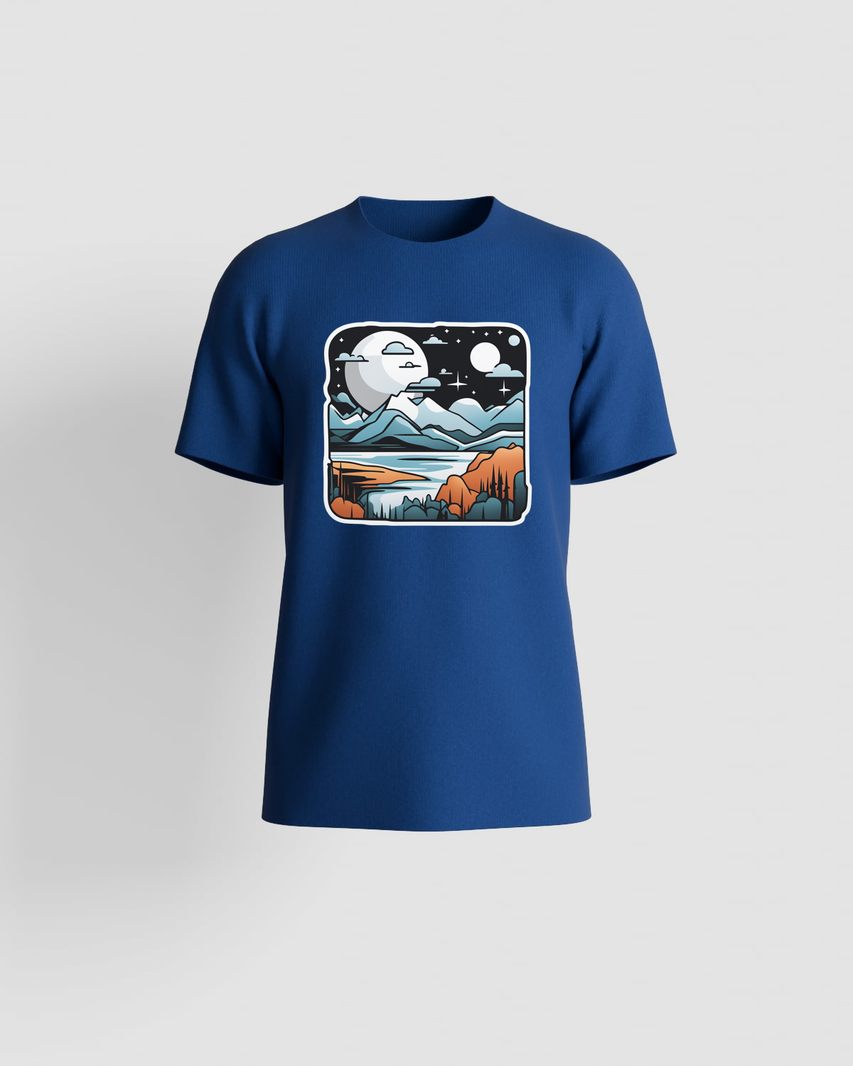 Blue Organic Cotton T‑Shirt – Modern Fit 59