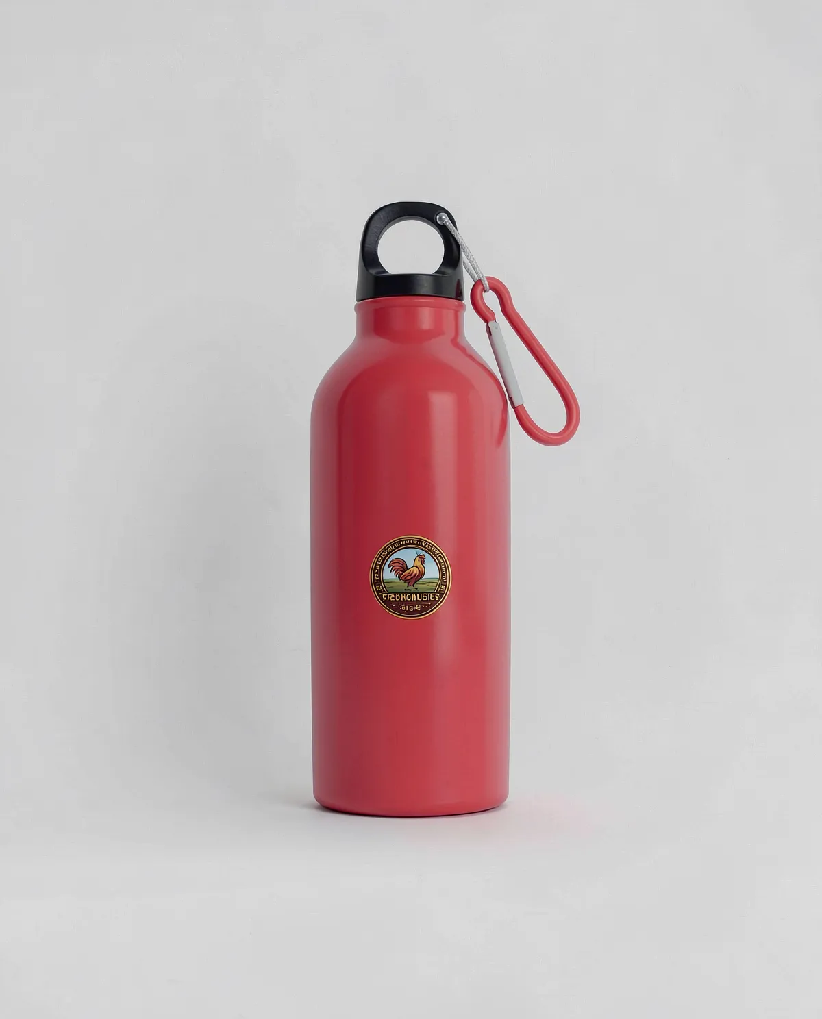 Borraccia in alluminio con stampa personalizzata e clip carabina 0