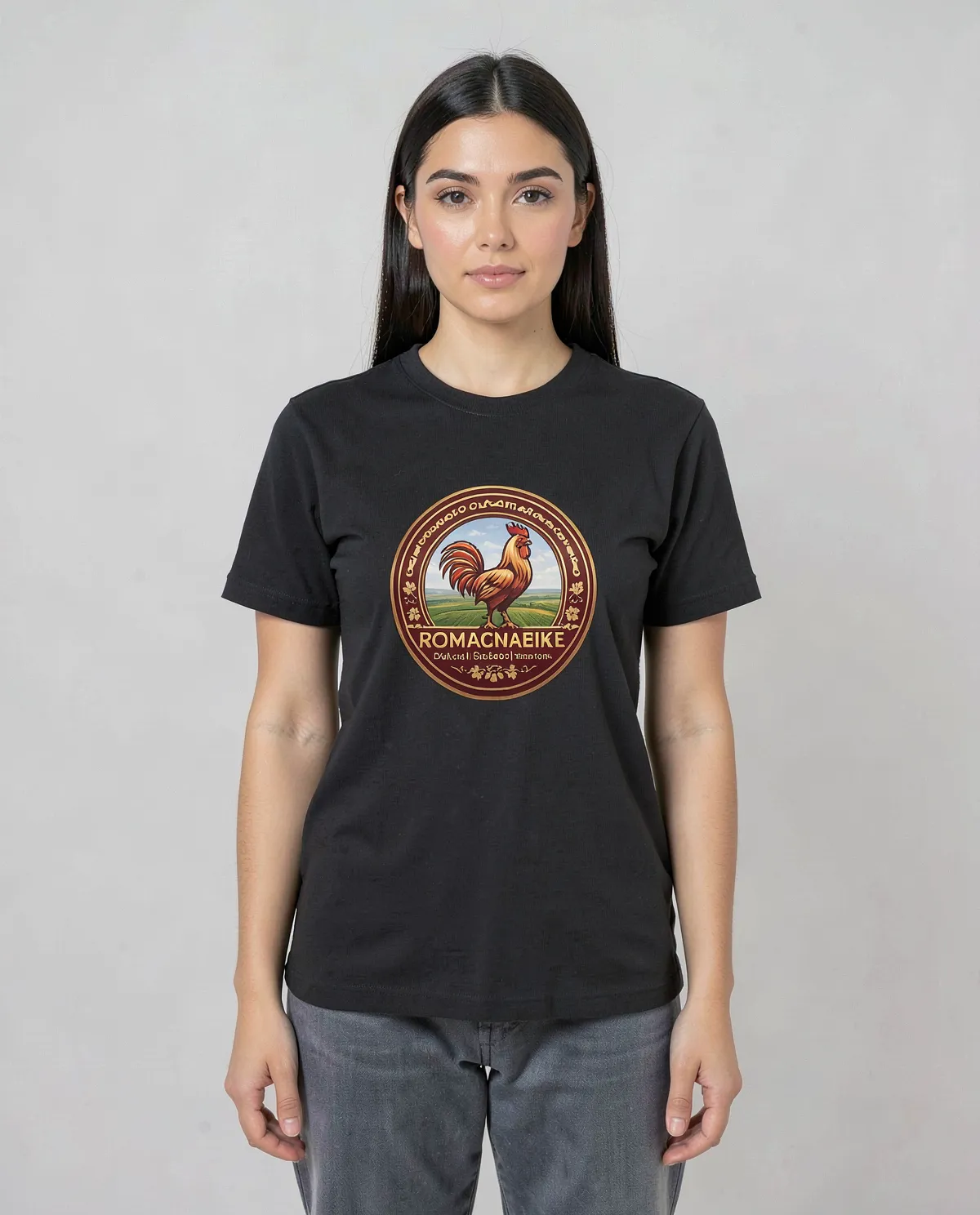 Maglietta unisex in cotone organico nero – taglio moderno