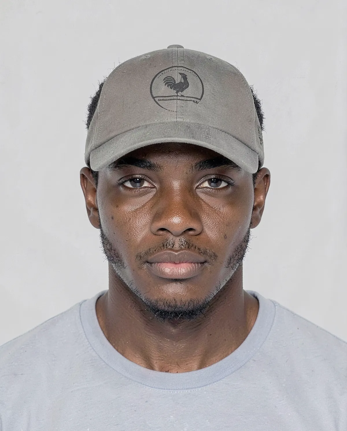 Cappellino Khaki con chiusura a velcro e superficie di stampa liscia 0