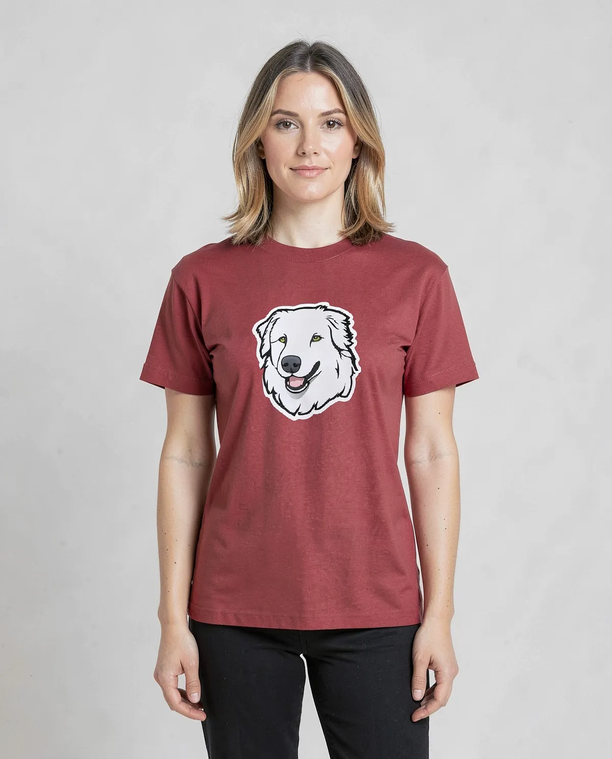 Red Organic Cotton T-Shirt Modern Fit Eco Sustainable 0