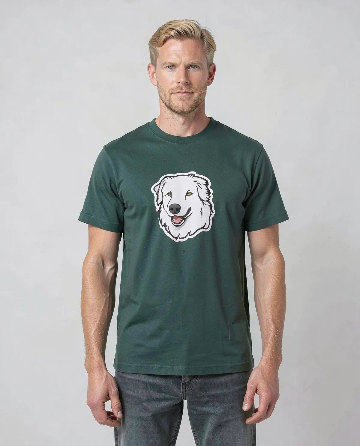 Green Organic Cotton T-Shirt with Modern Fit 0