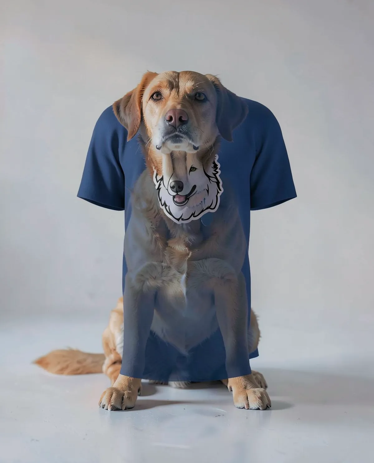 Blue Organic Cotton Unisex T Shirt Modern Fit 59