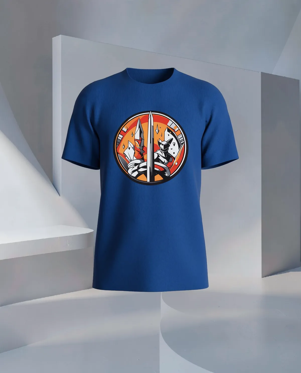Blue Modern Fit Eco T Shirt Soft Sustainable Comfort 59