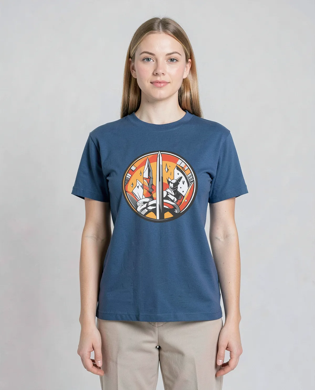 Blue Modern Fit Eco T Shirt Soft Sustainable Comfort 0