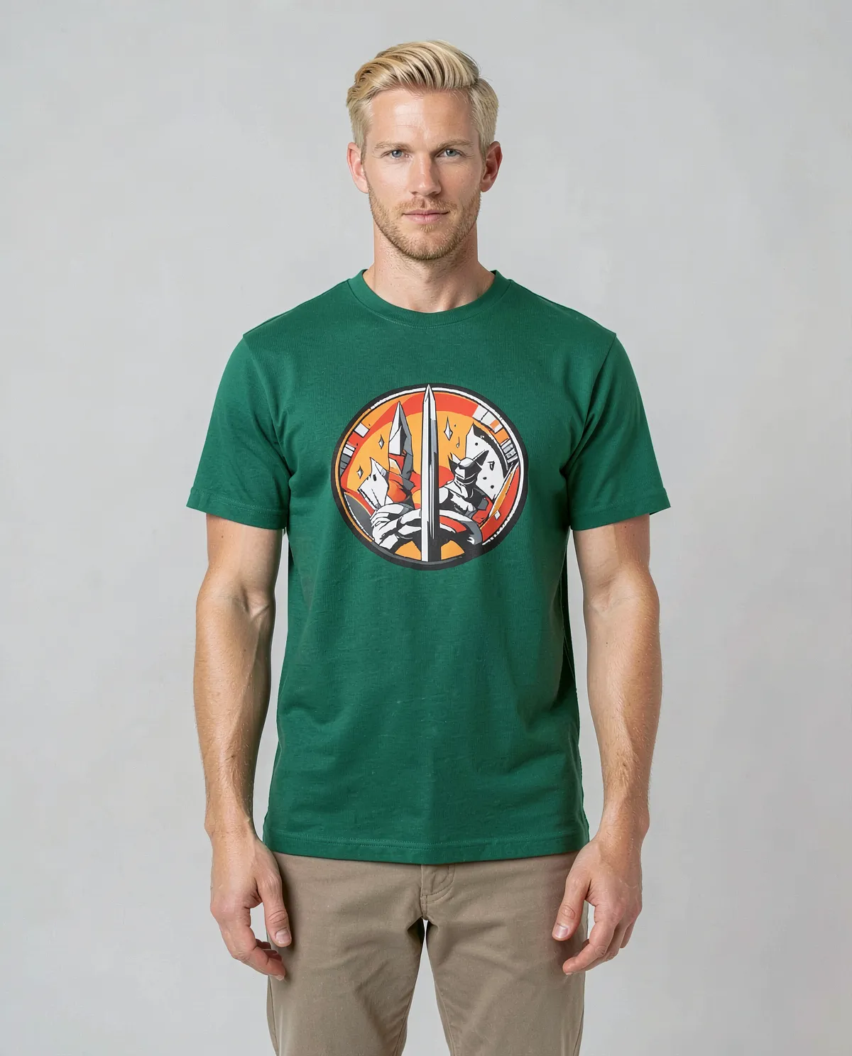 Green Short Sleeve Eco‑Sustainable Organic Cotton T-Shirt 0