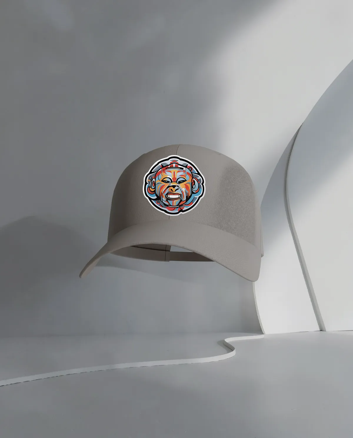 Khaki Classic 5‑Panel Cap with Velcro Closure 59