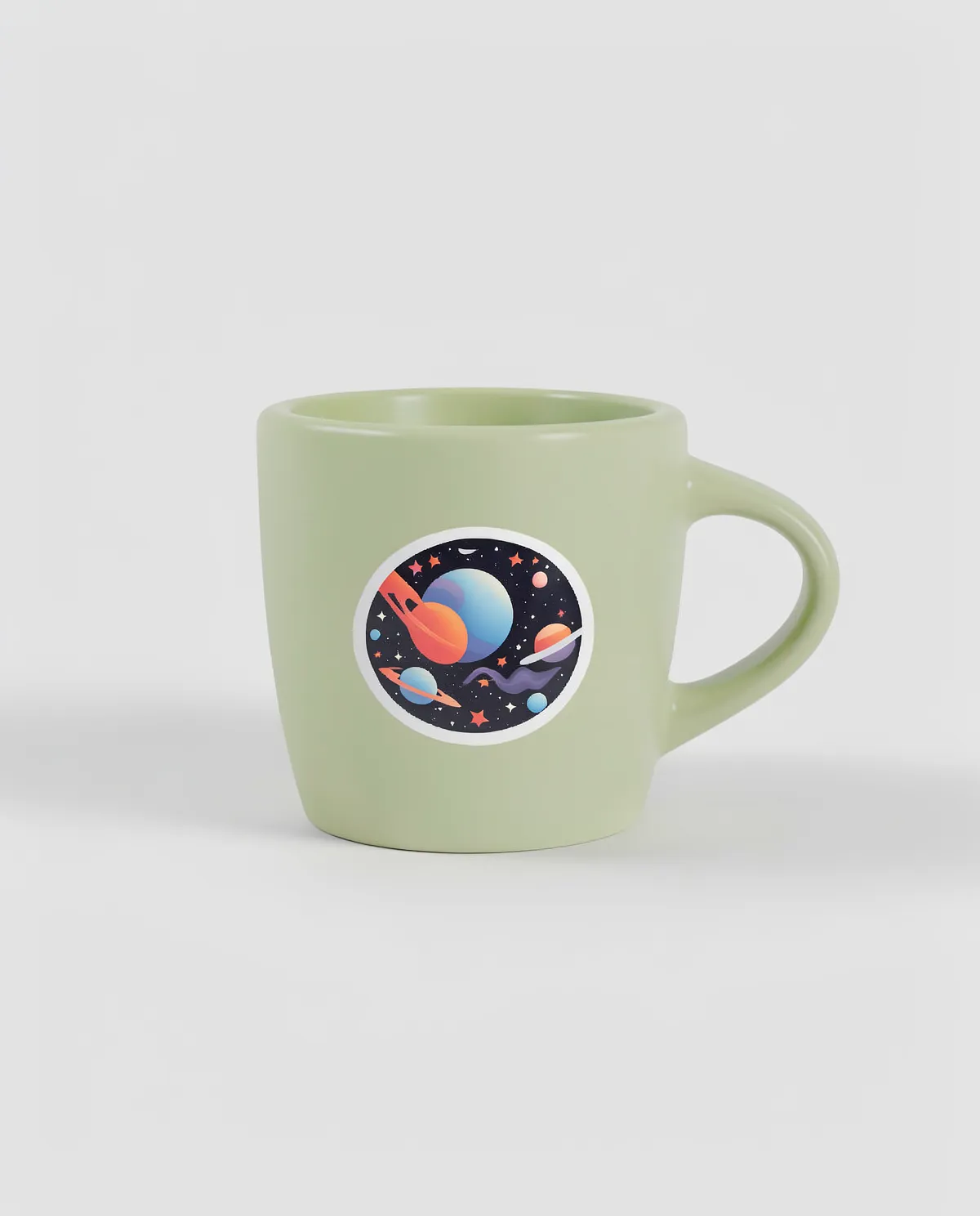 Tazza bianca con esterno opaco e interno lucido 0