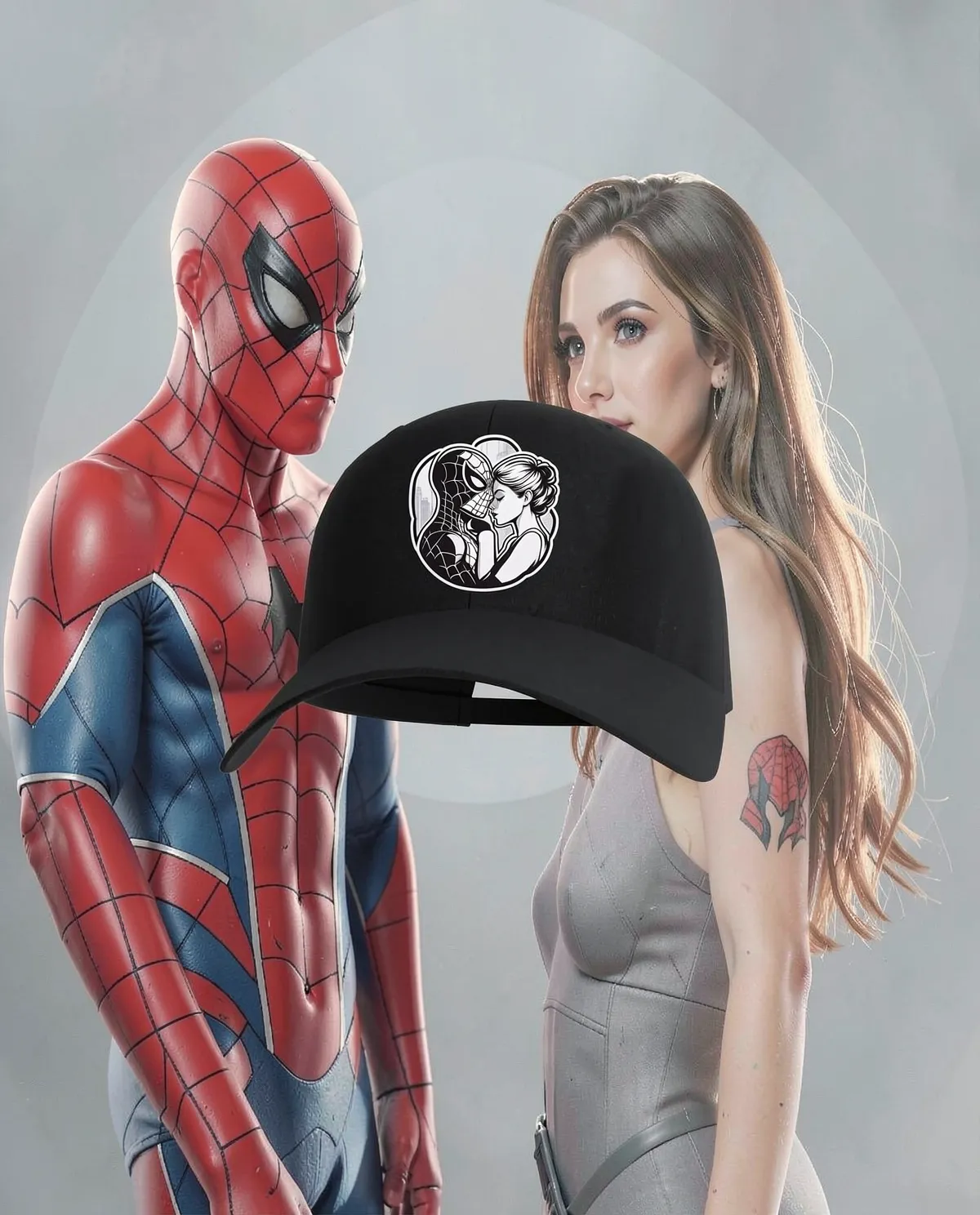 Black Cotton Cap with Velcro Closure 59