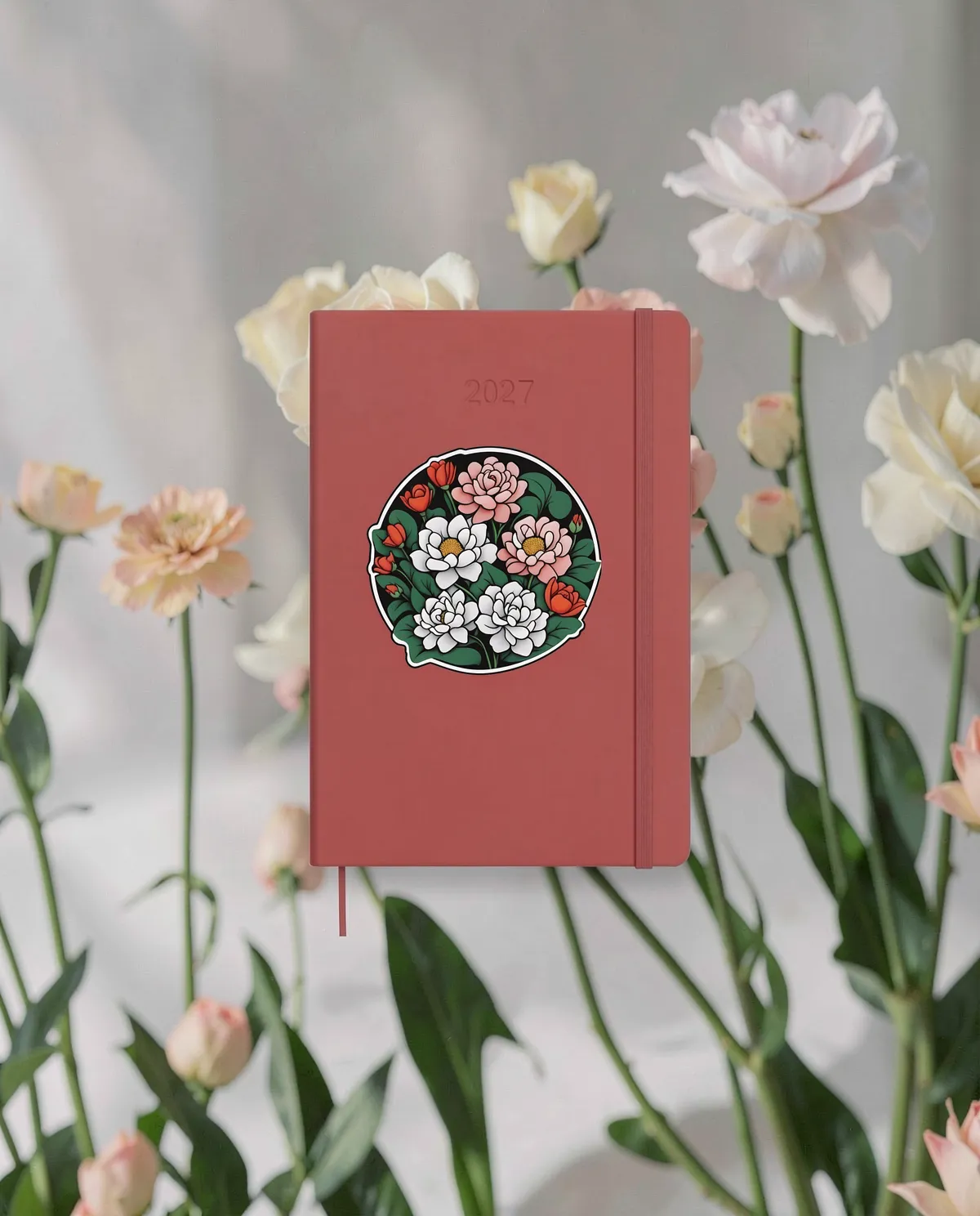 Personalized Daily Planner with Vibrant Abstract Pattern 59