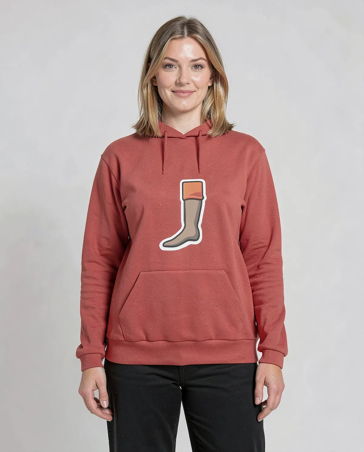 Red Organic Cotton Sweatshirt – Soft & Sustainable Comfort 0