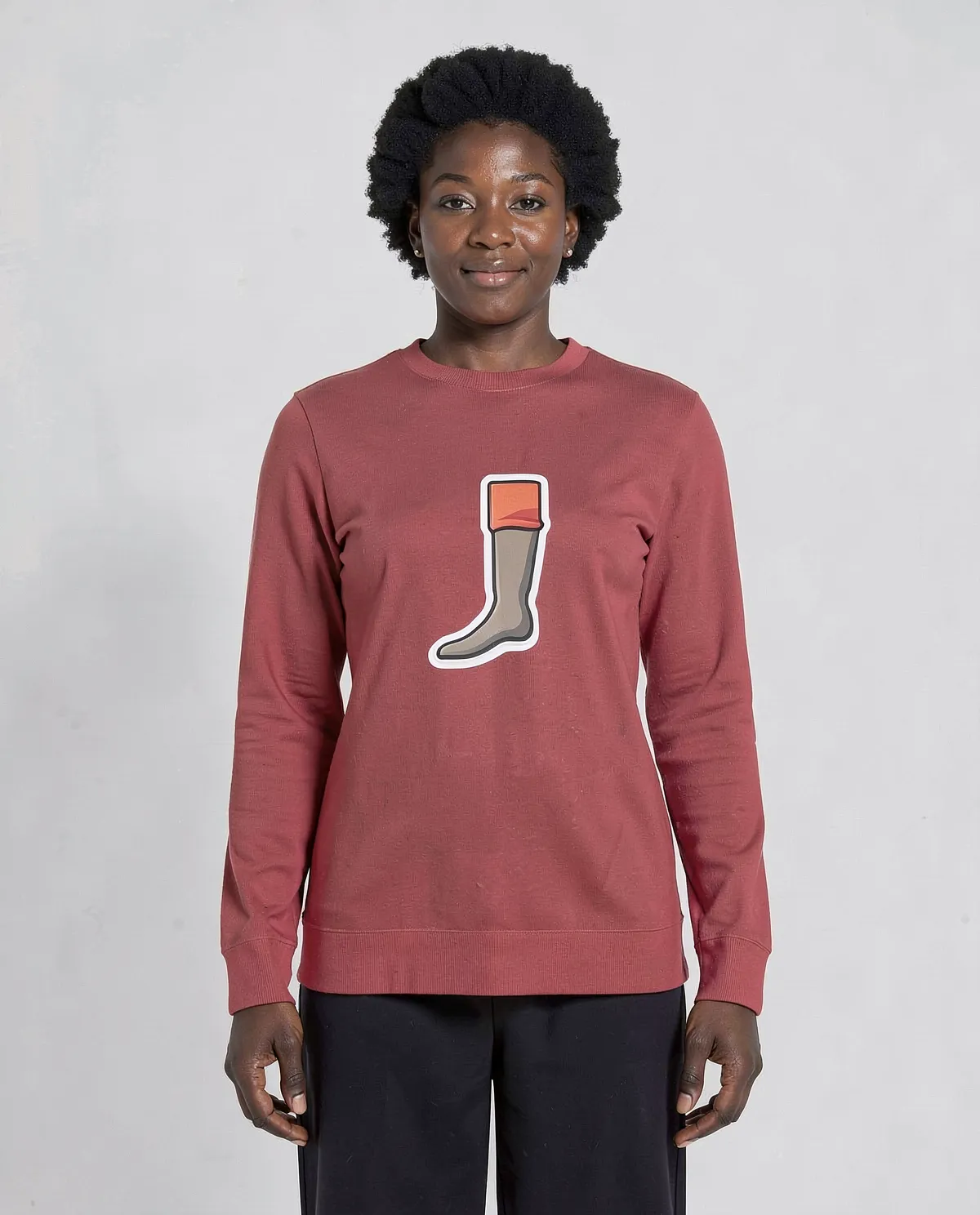 Red Unisex Organic Cotton Sweatshirt – Soft Eco‑Friendly Comfort 0