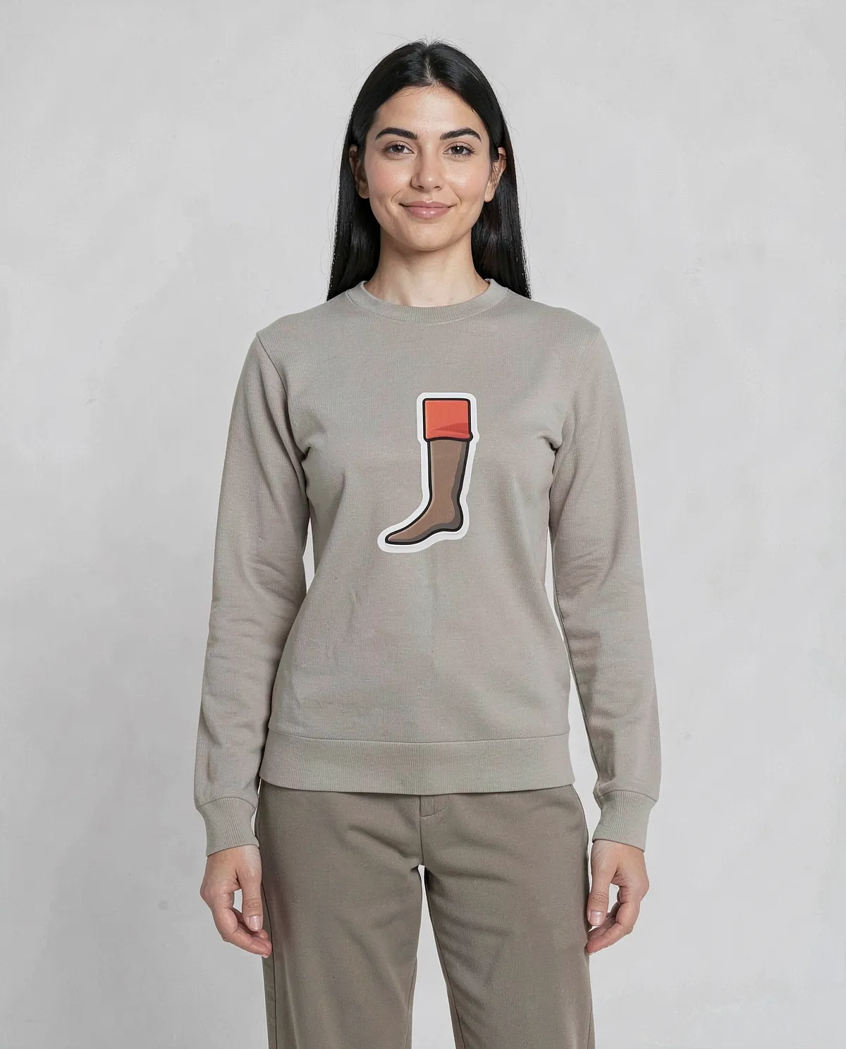 Cream Unisex Cotton Sweatshirt – Print-Ready & Comfortable 59