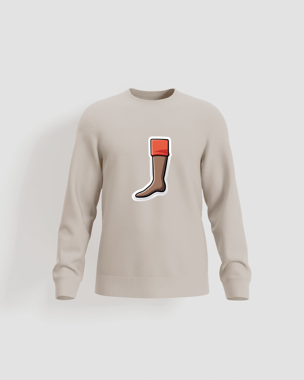 Cream Unisex Cotton Sweatshirt – Print-Ready & Comfortable 59
