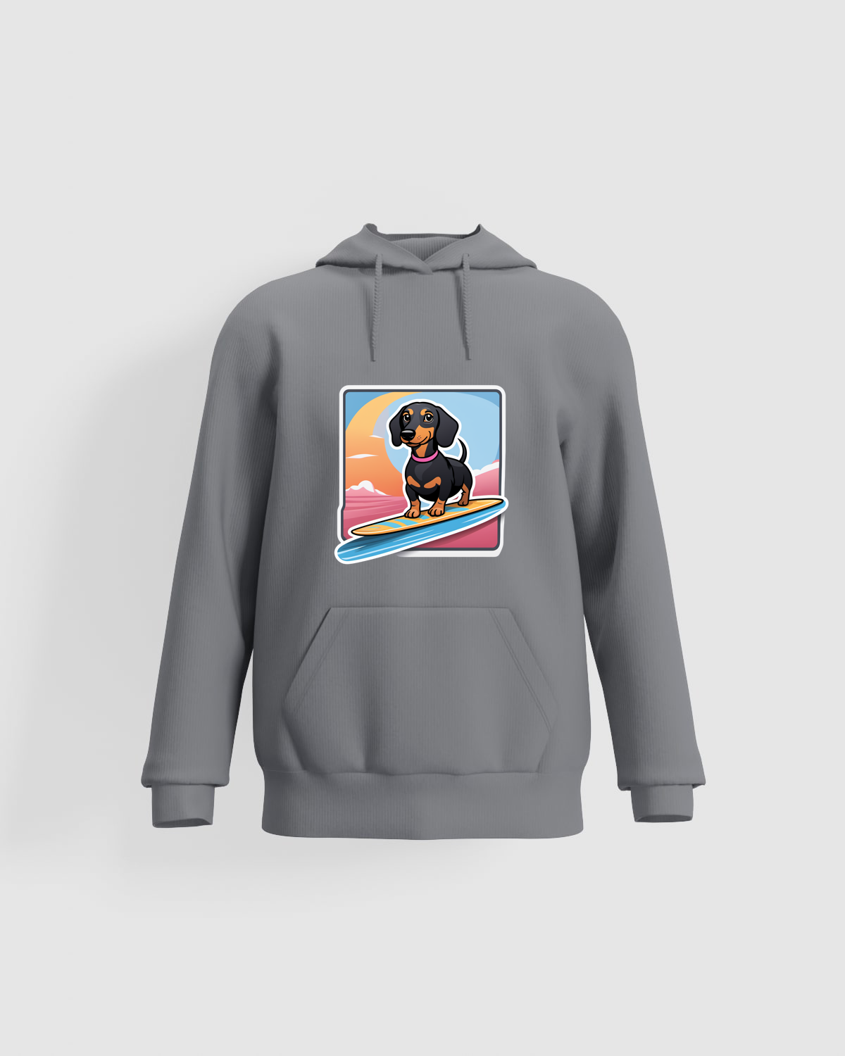 Grey Print-Ready Sweatshirt – Smooth Cotton Comfort 59