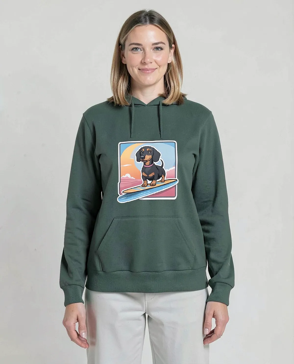 Green Unisex Cotton Sweatshirt – Ideal for Custom Prints