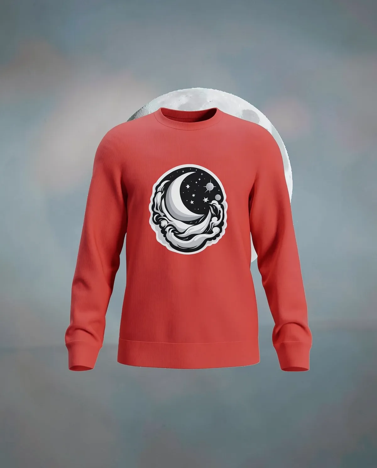 Red Organic Cotton Sweatshirt – Soft & Sustainable Comfort 59