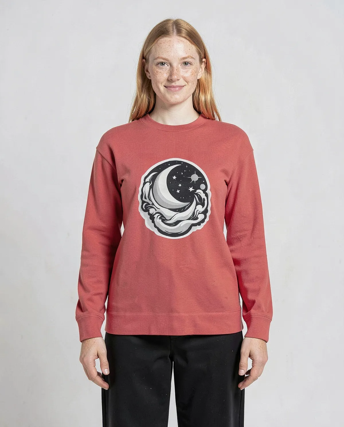 Red Organic Cotton Sweatshirt – Soft & Sustainable Comfort 0