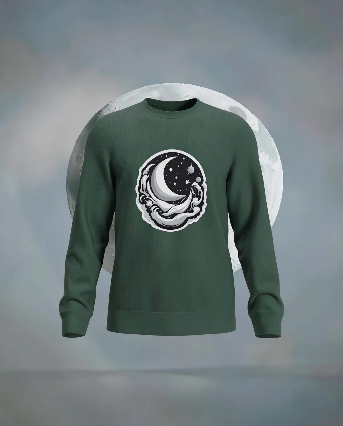 Green Eco Sustainable Unisex Sweatshirt with Vibrant Print 59