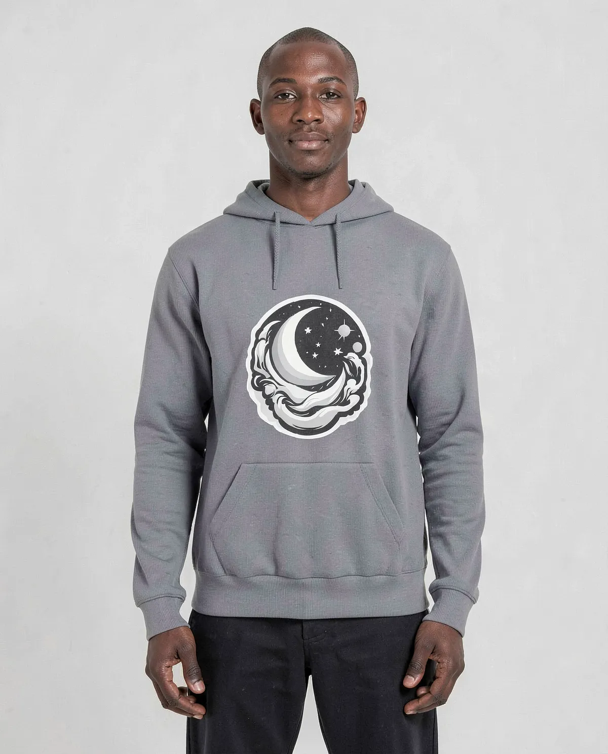 Grey Unisex Cotton Sweatshirt – Durable Print‑Ready Comfort 0