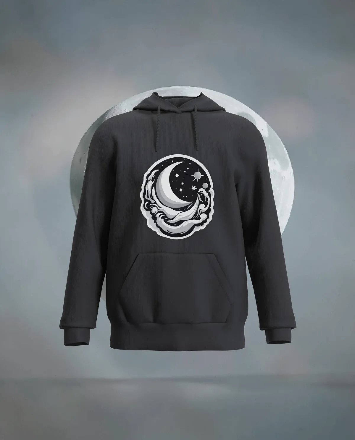Black Soft Cotton Unisex Sweatshirt – Comfortable & Durable 59