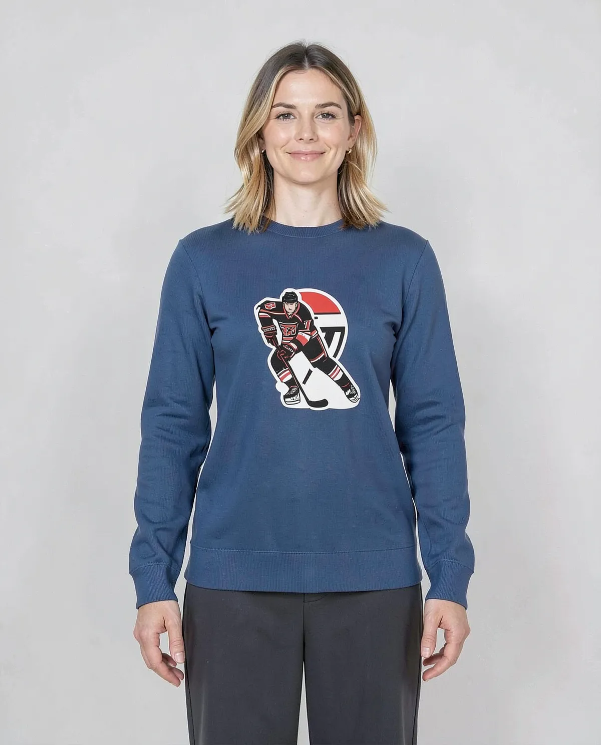 Blue Organic Cotton Unisex Sweatshirt 0