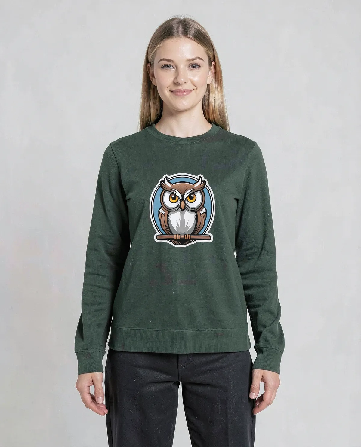 Vibrant Green Sweatshirt – Unisex Organic Cotton Comfort 0