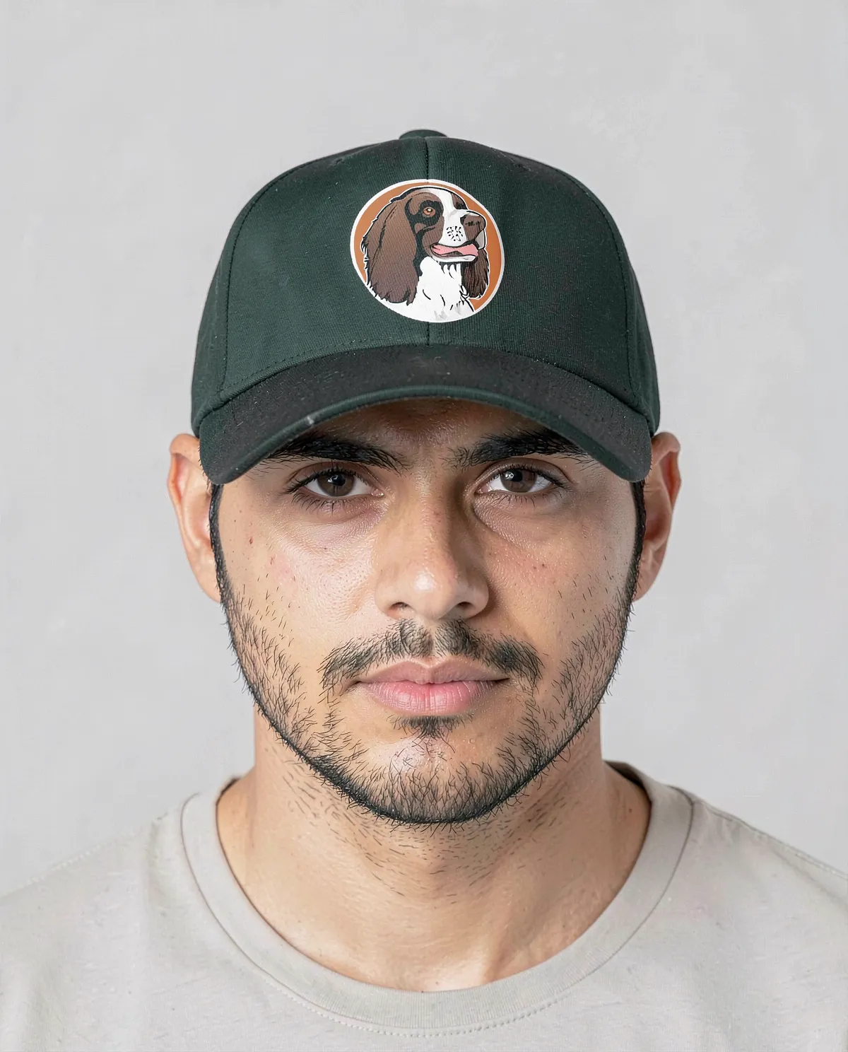 Green Velcro Cotton Cap – Classic 5‑Panel Design 0