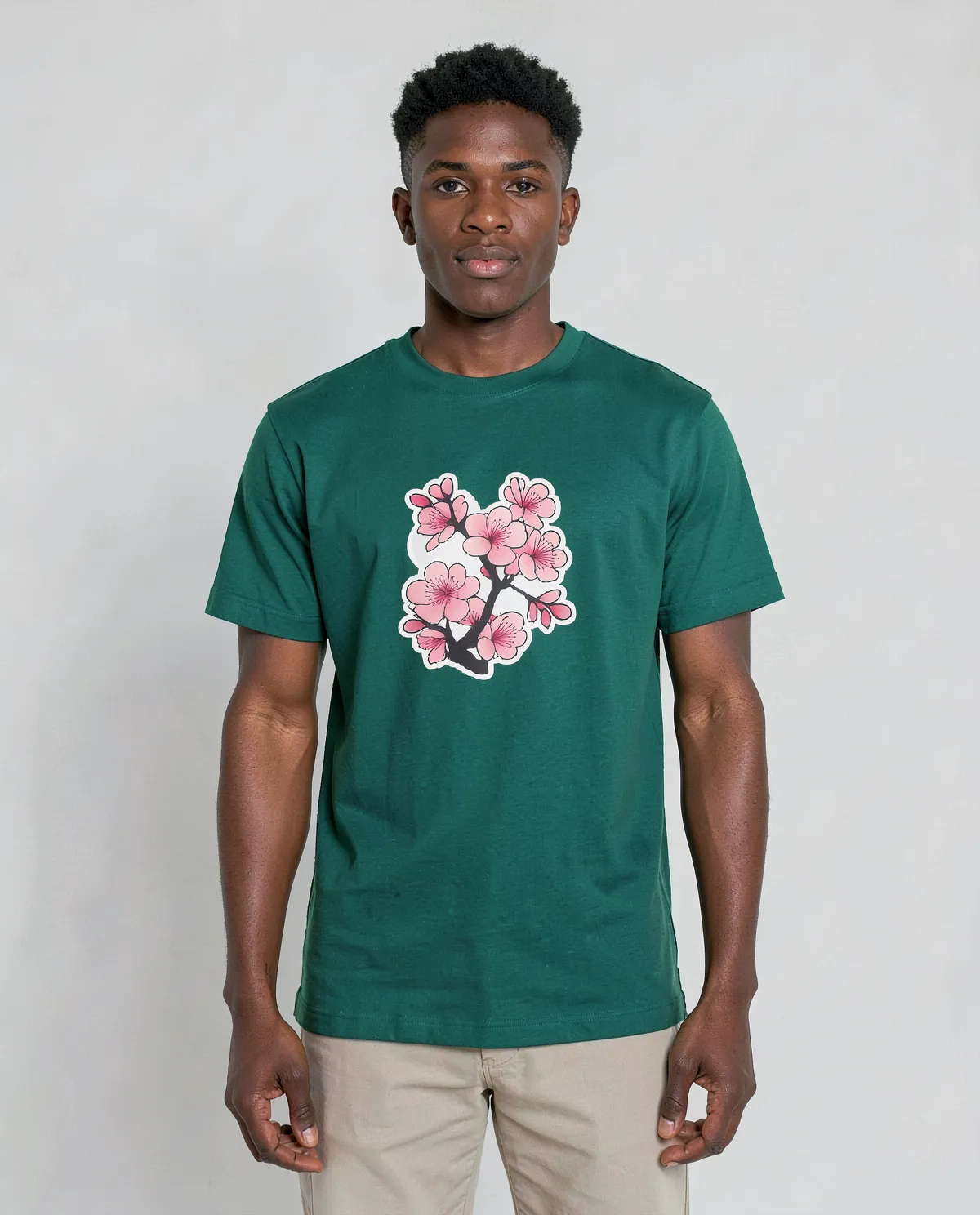 Green Eco‑Sustainable T‑Shirt, Organic Cotton, Modern Fit 0