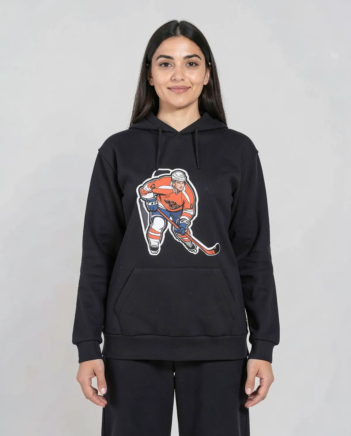 Black Unisex Sweatshirt – 100% Cotton, Print‑Ready & Durable 0