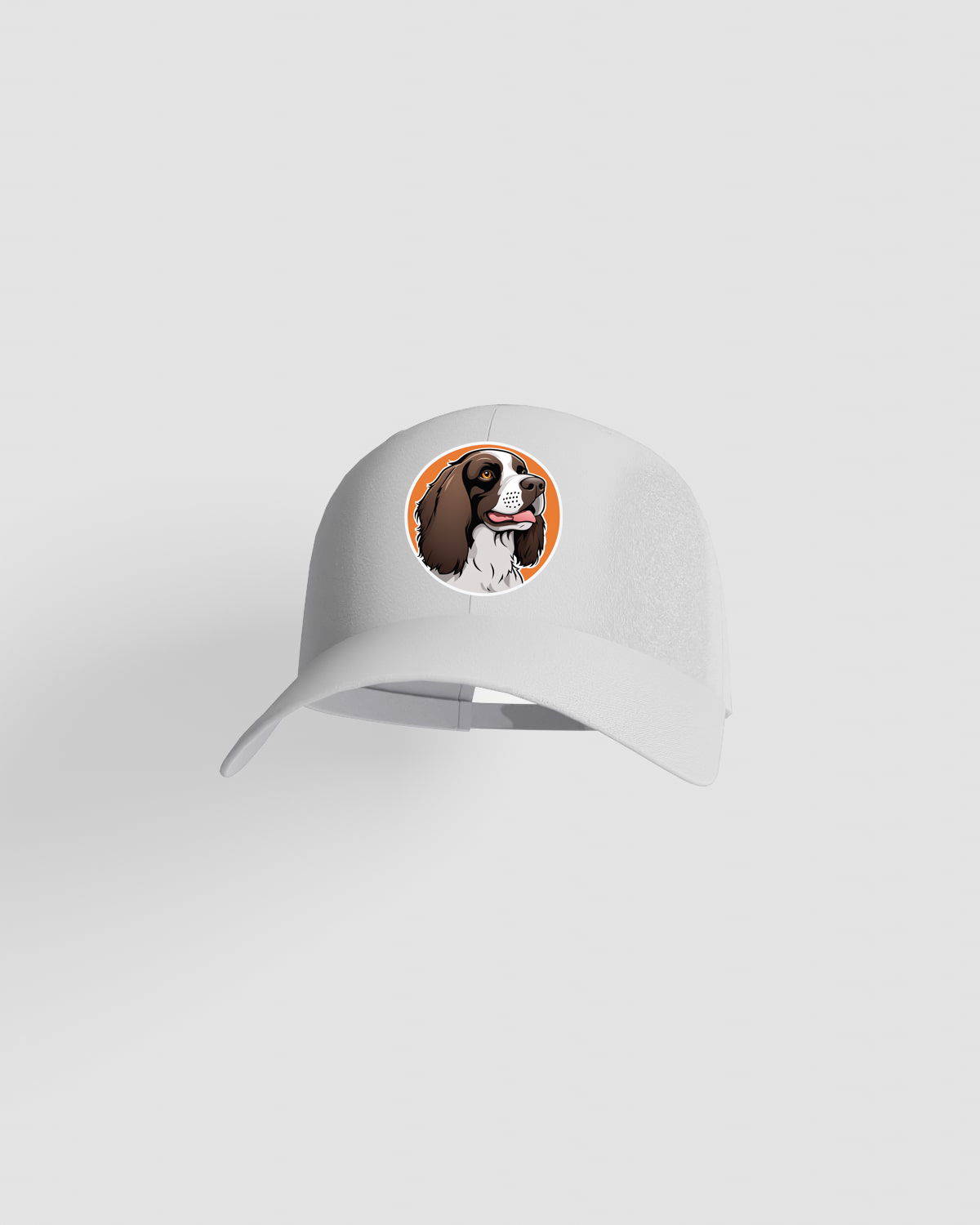 White cotton cap with velcro closure 59