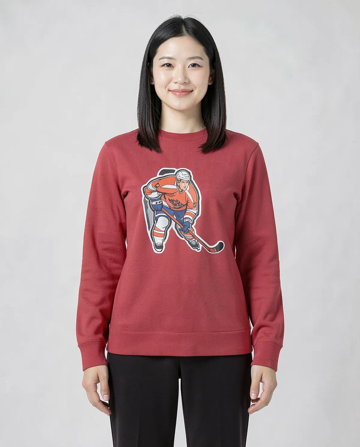 Red Organic Cotton Sweatshirt – Soft Comfort & Eco Style 0