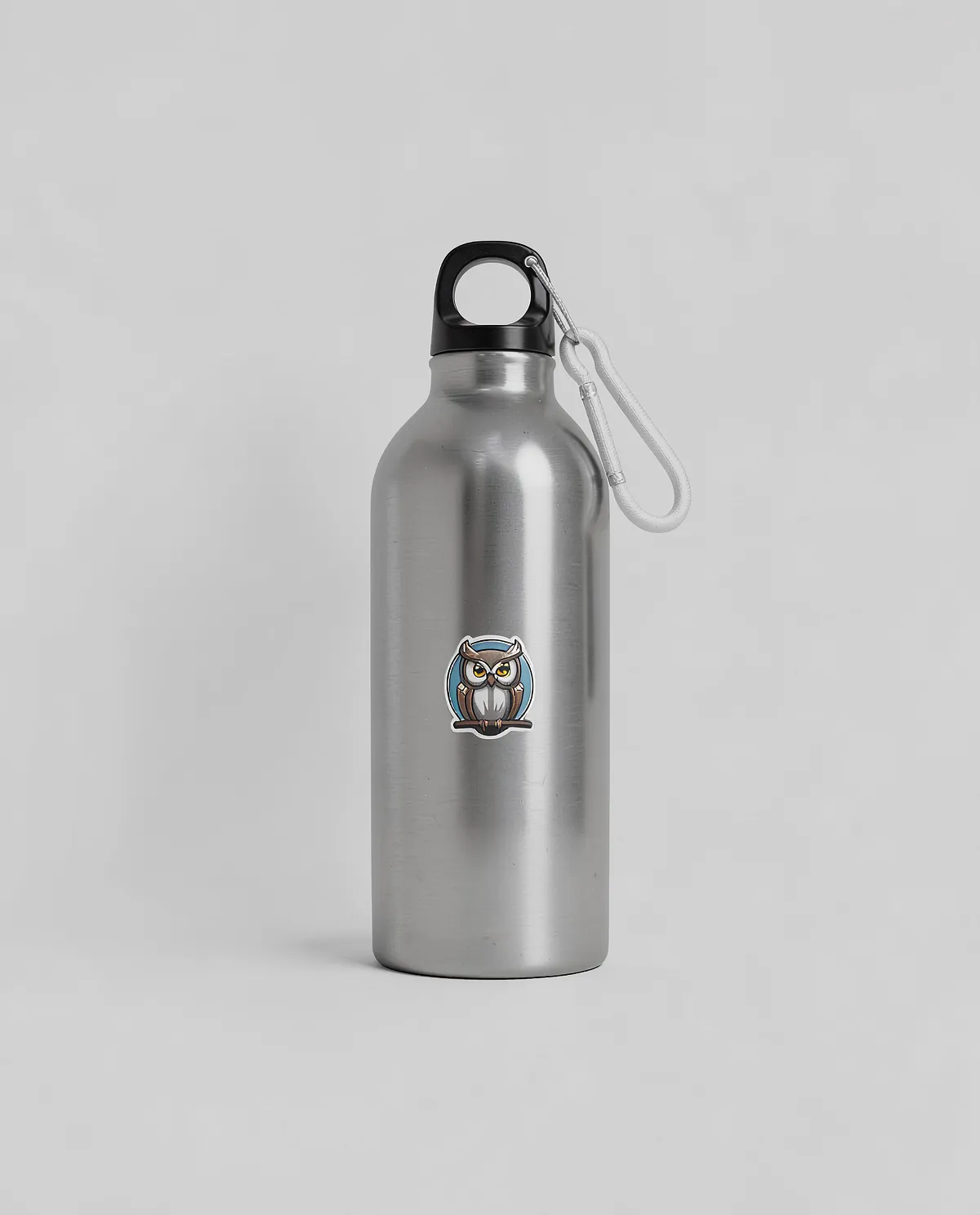 Recycled Aluminum Water Bottle with Carabiner Clip 0