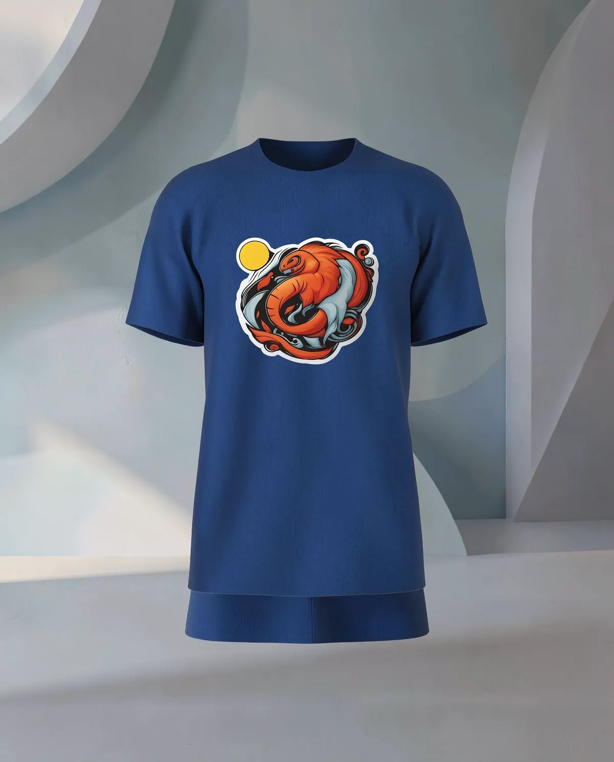 Blue Organic Cotton T‑Shirt – Modern Eco Fit 59