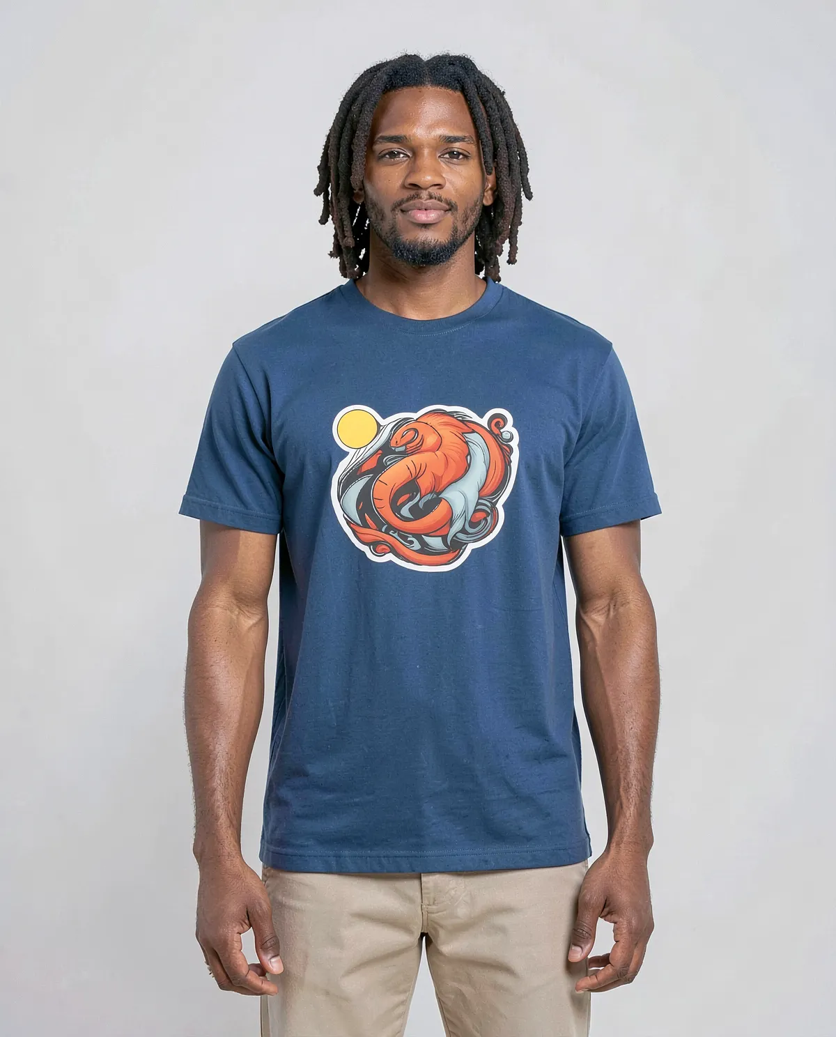 Blue Organic Cotton T‑Shirt – Modern Eco Fit 0