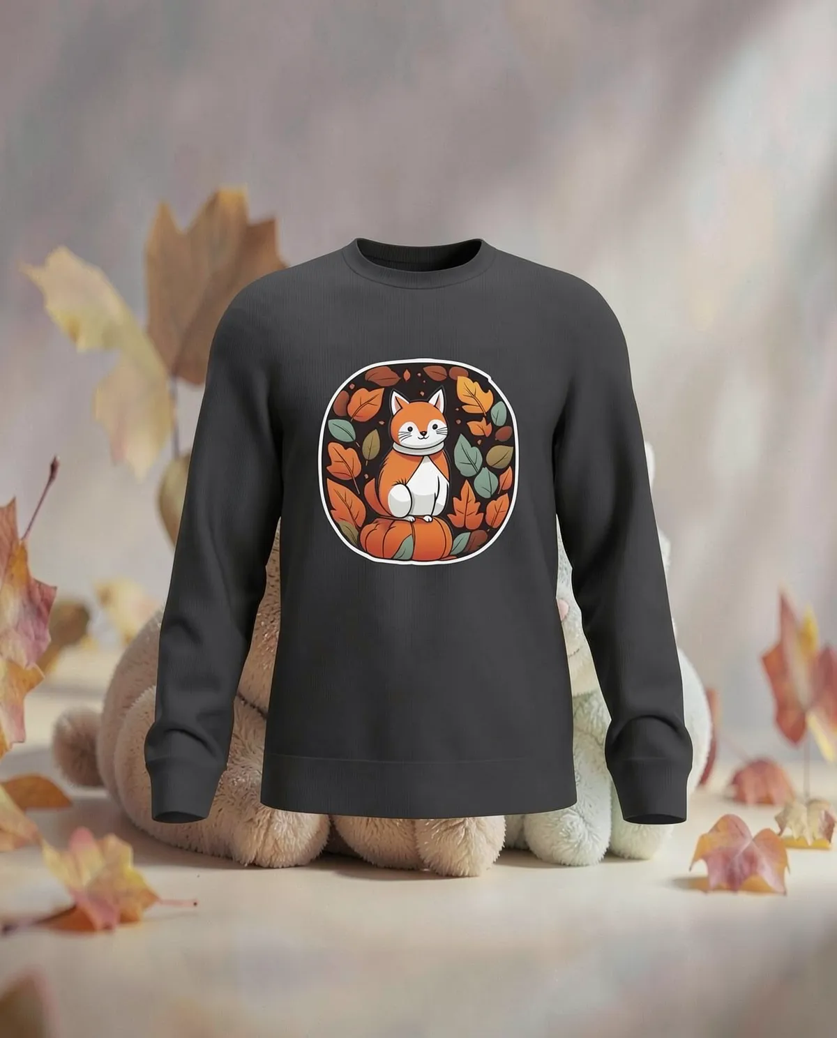 Black Unisex Cotton Sweatshirt – Ideal for Custom Prints 59