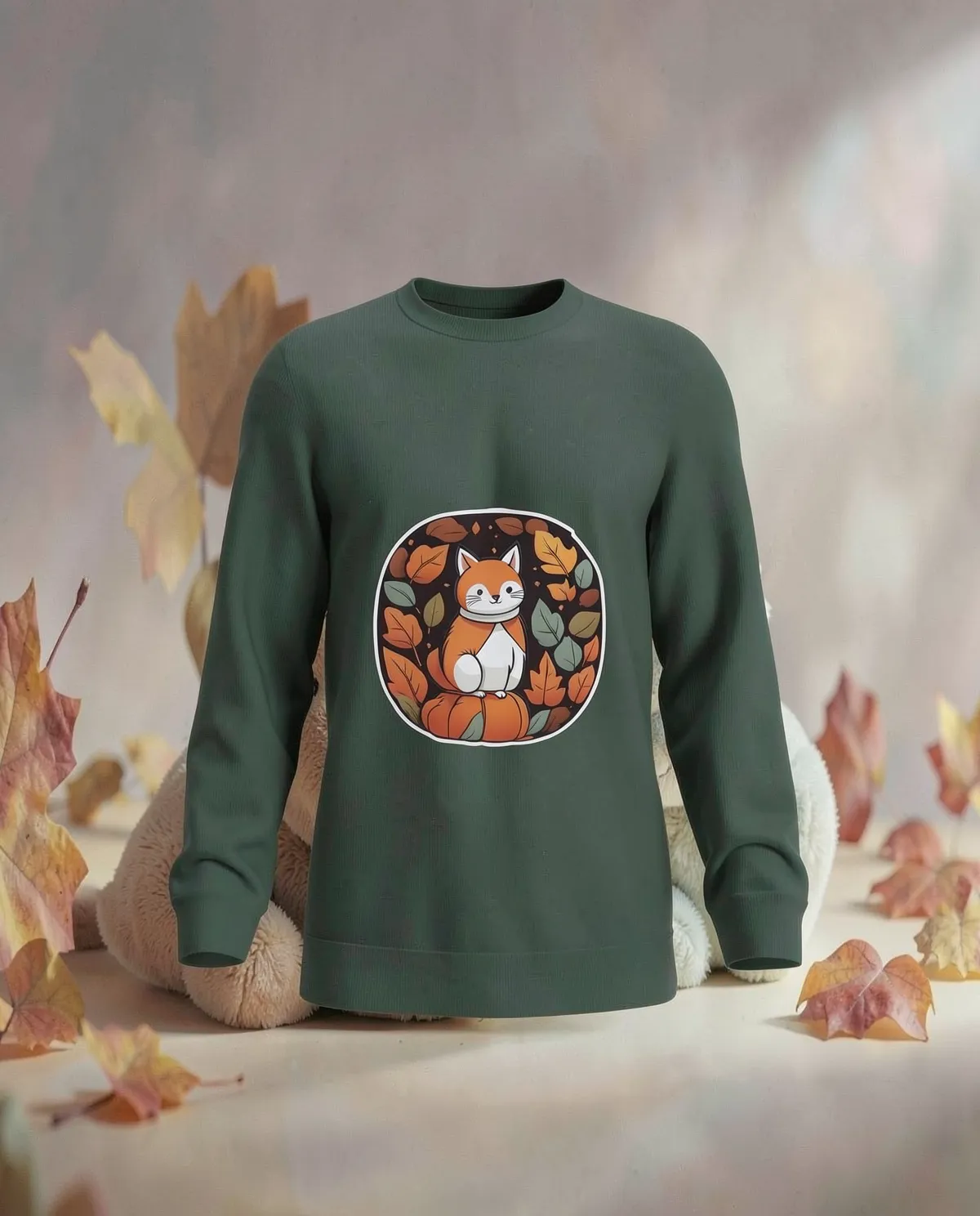 Green Organic Cotton Sweatshirt with Bold Eco Logo 59
