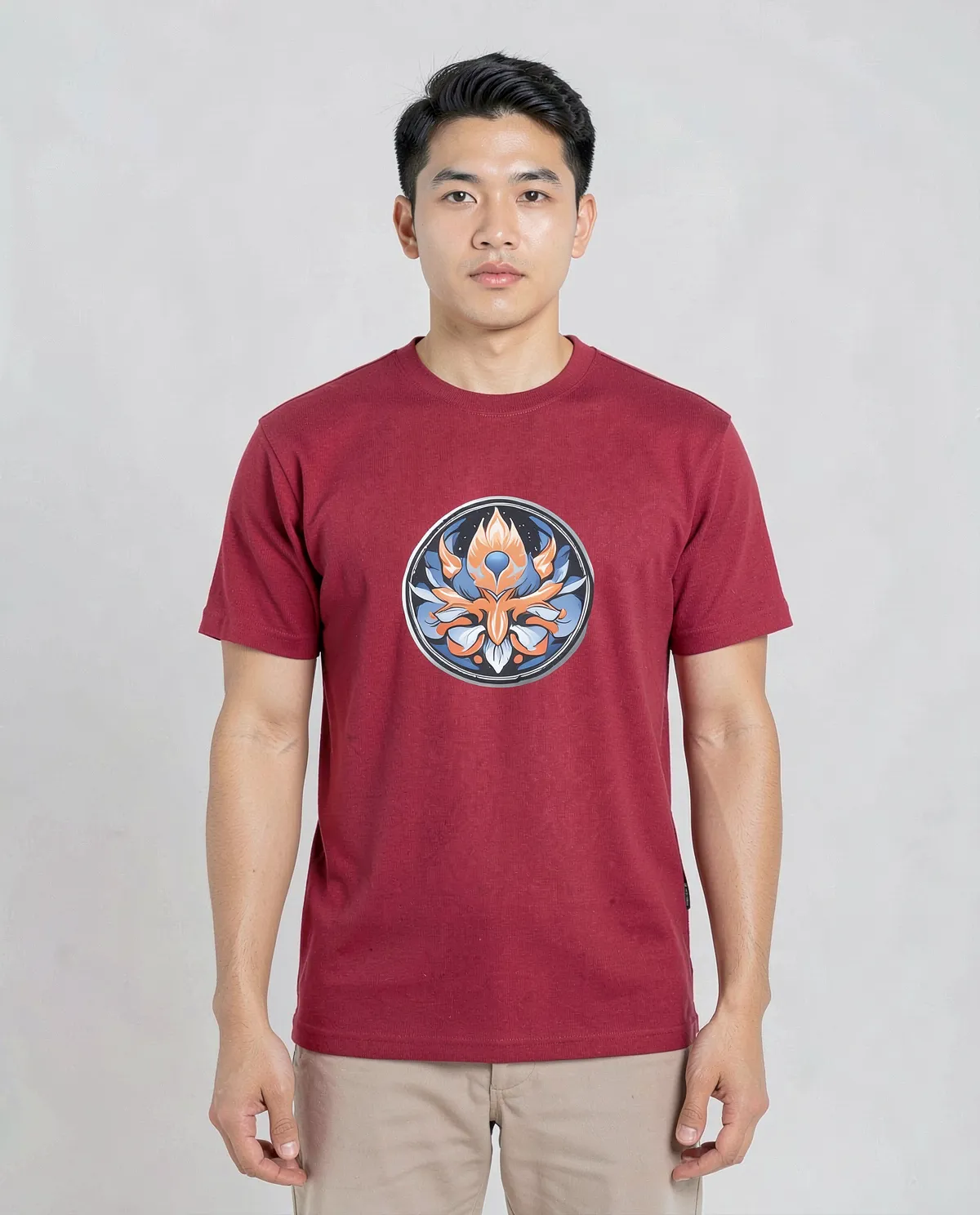 Red Organic Cotton T-Shirt Eco Sustainable Comfort 59