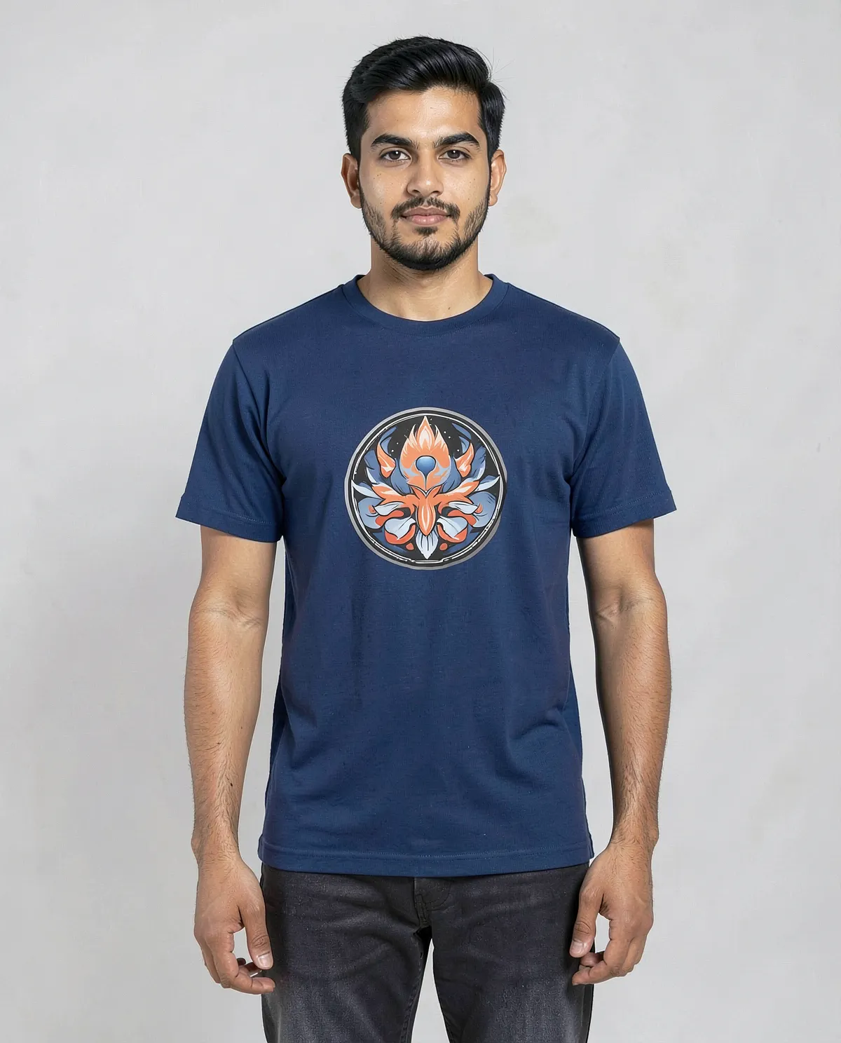 Blue Organic Cotton T-Shirt – Modern Fit & Eco‑Sustainability 0