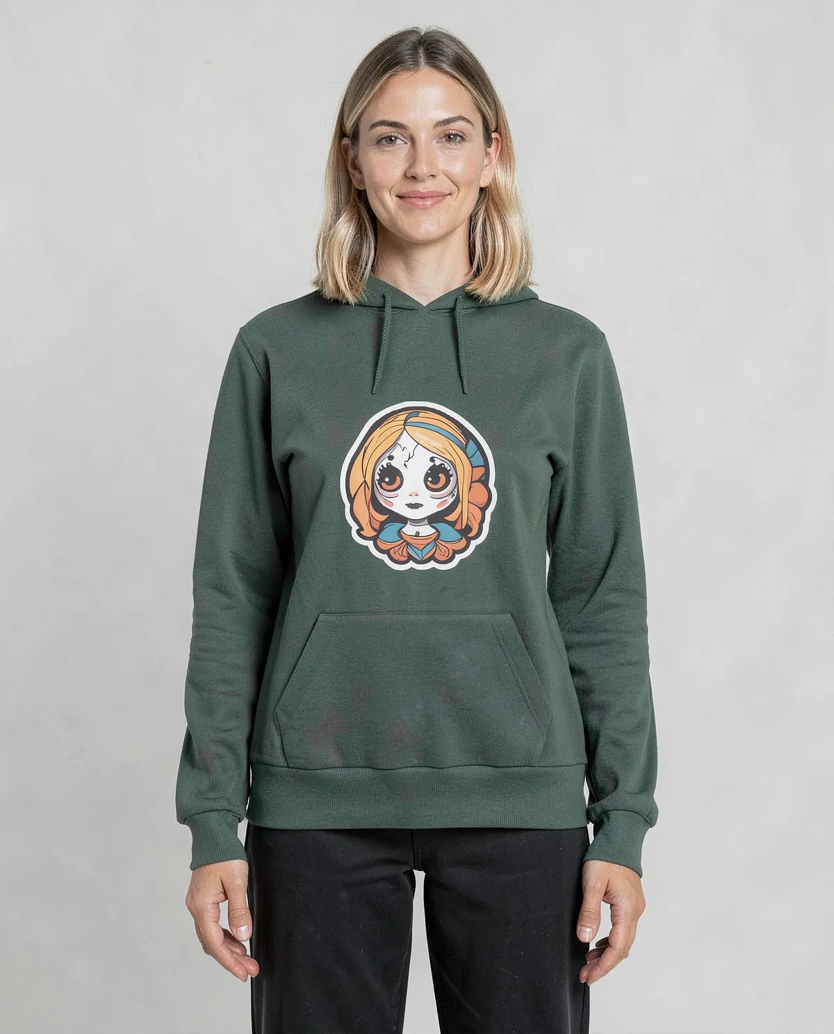 Green Unisex Organic Cotton Sweatshirt – Premium Comfort 0