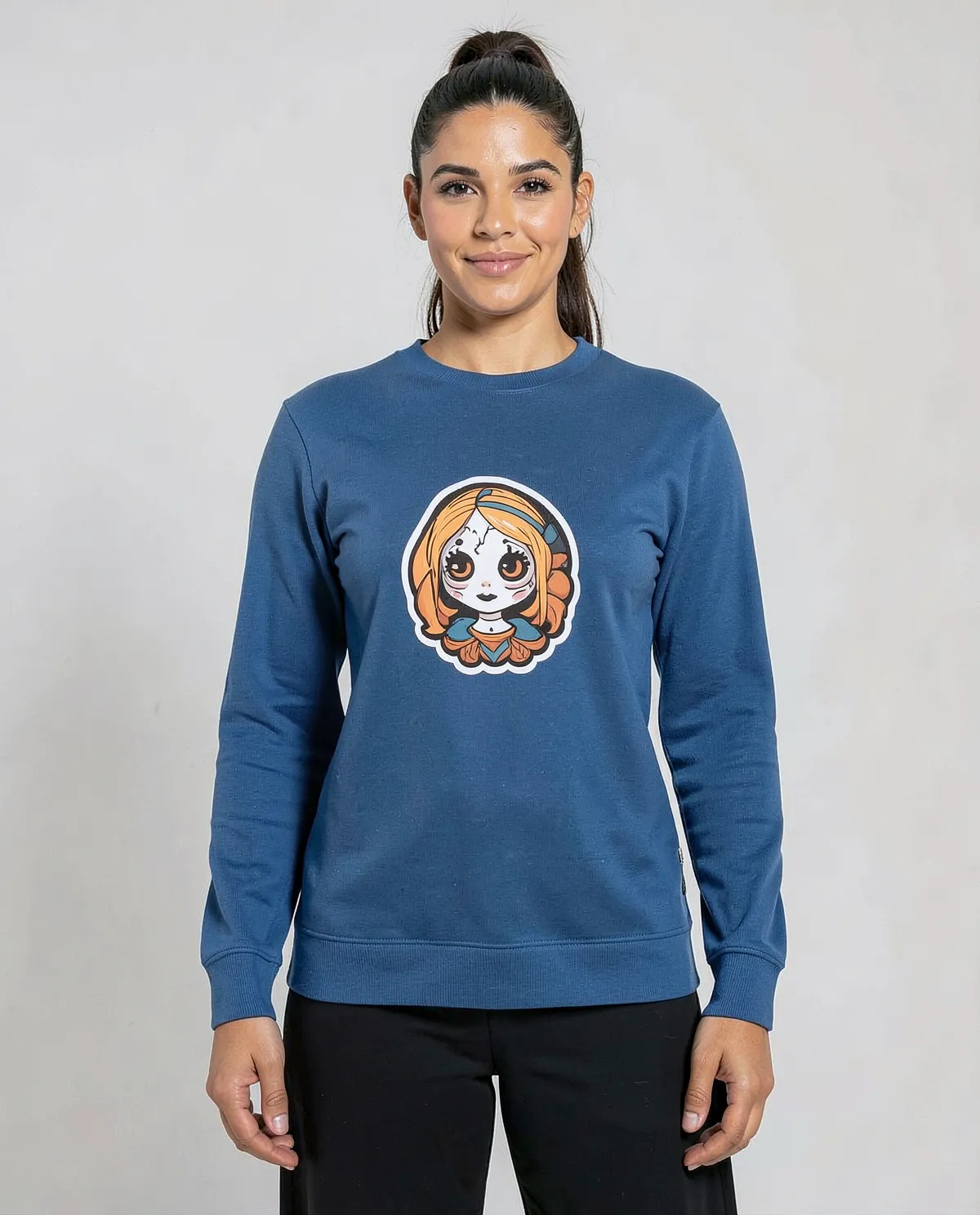 Blue Premium Unisex Organic Cotton Sweatshirt – Soft, Eco‑Friendly Comfort 0