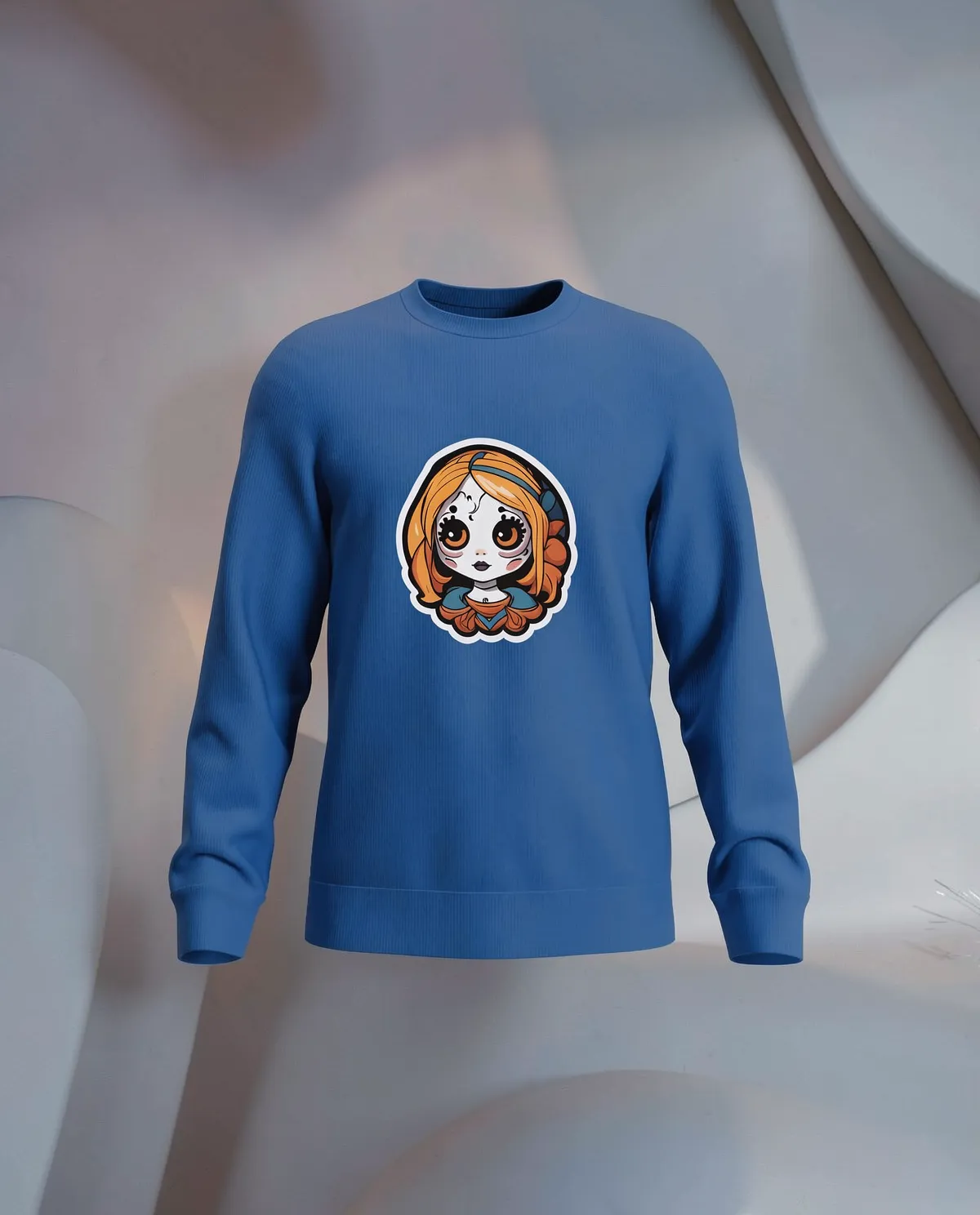 Blue Premium Unisex Organic Cotton Sweatshirt – Soft, Eco‑Friendly Comfort 59