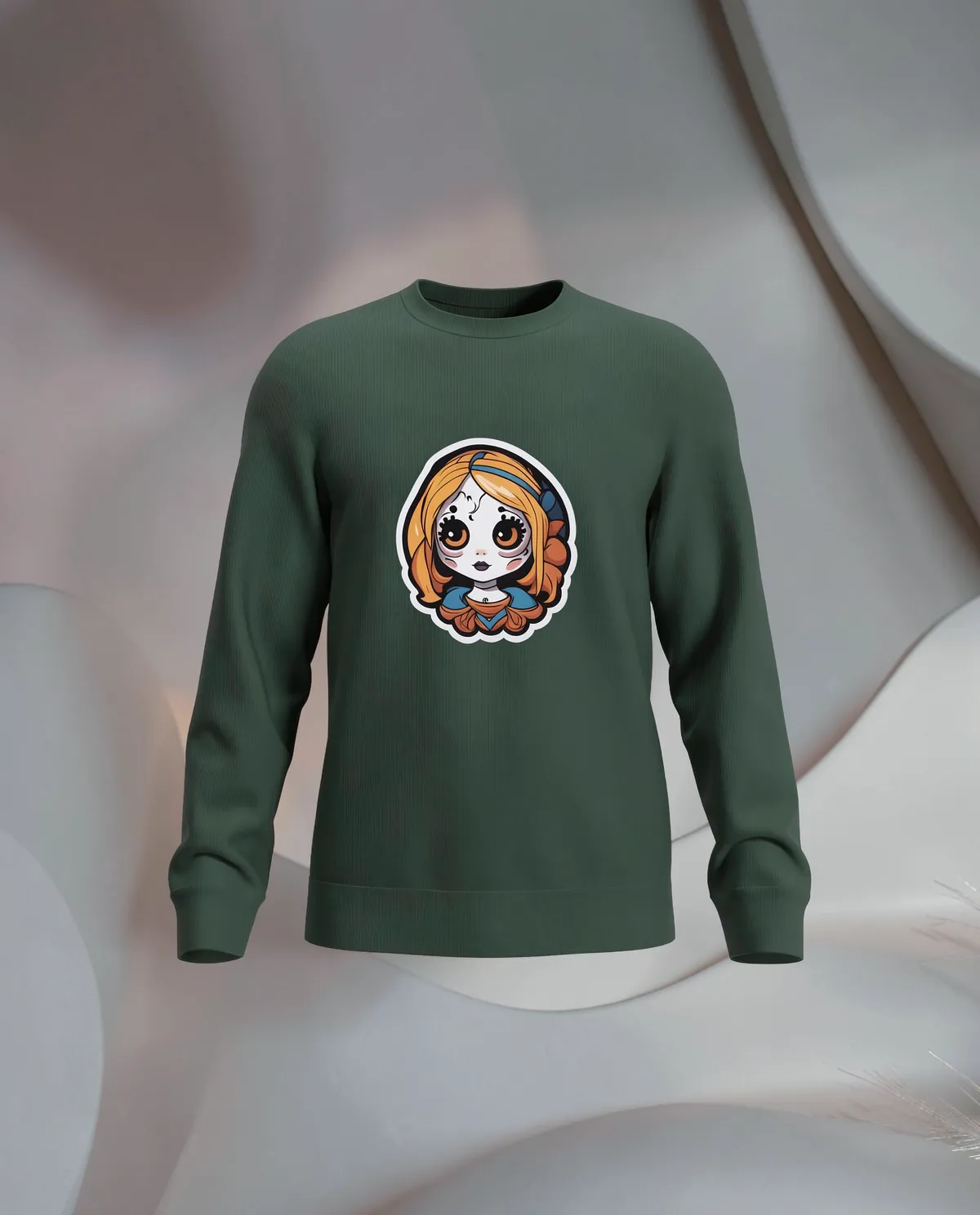 Green Sweatshirt – Soft Organic Cotton Comfort 59