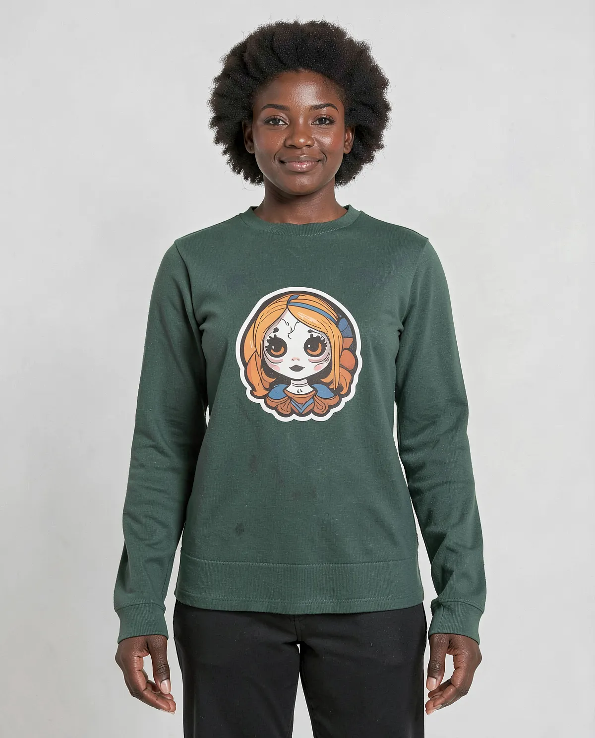 Green Sweatshirt – Soft Organic Cotton Comfort 0