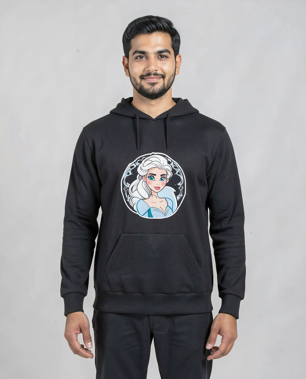 Black Unisex Crew Neck Sweatshirt 0