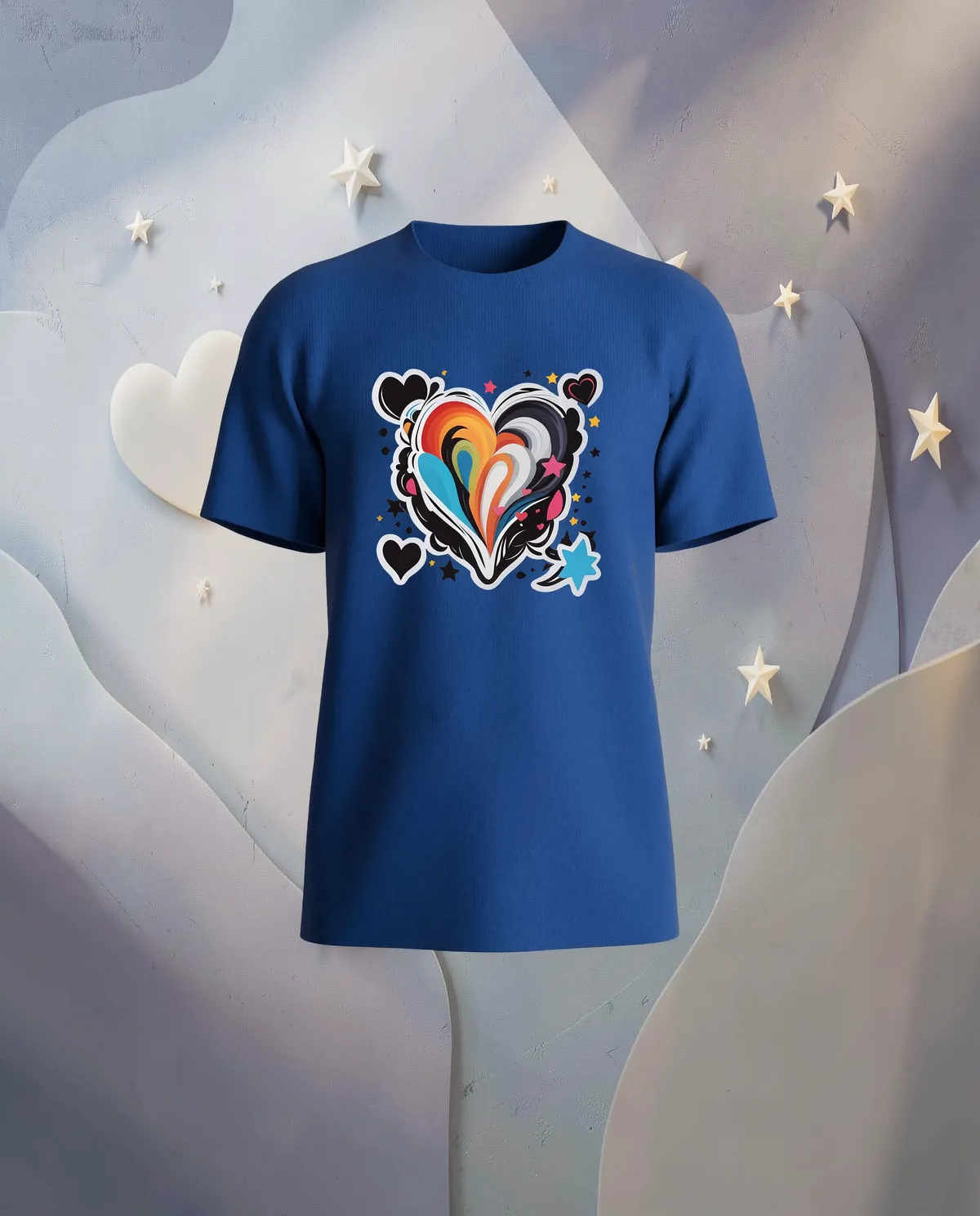 Blue Unisex Eco-Cotton Crew Neck T-Shirt 59