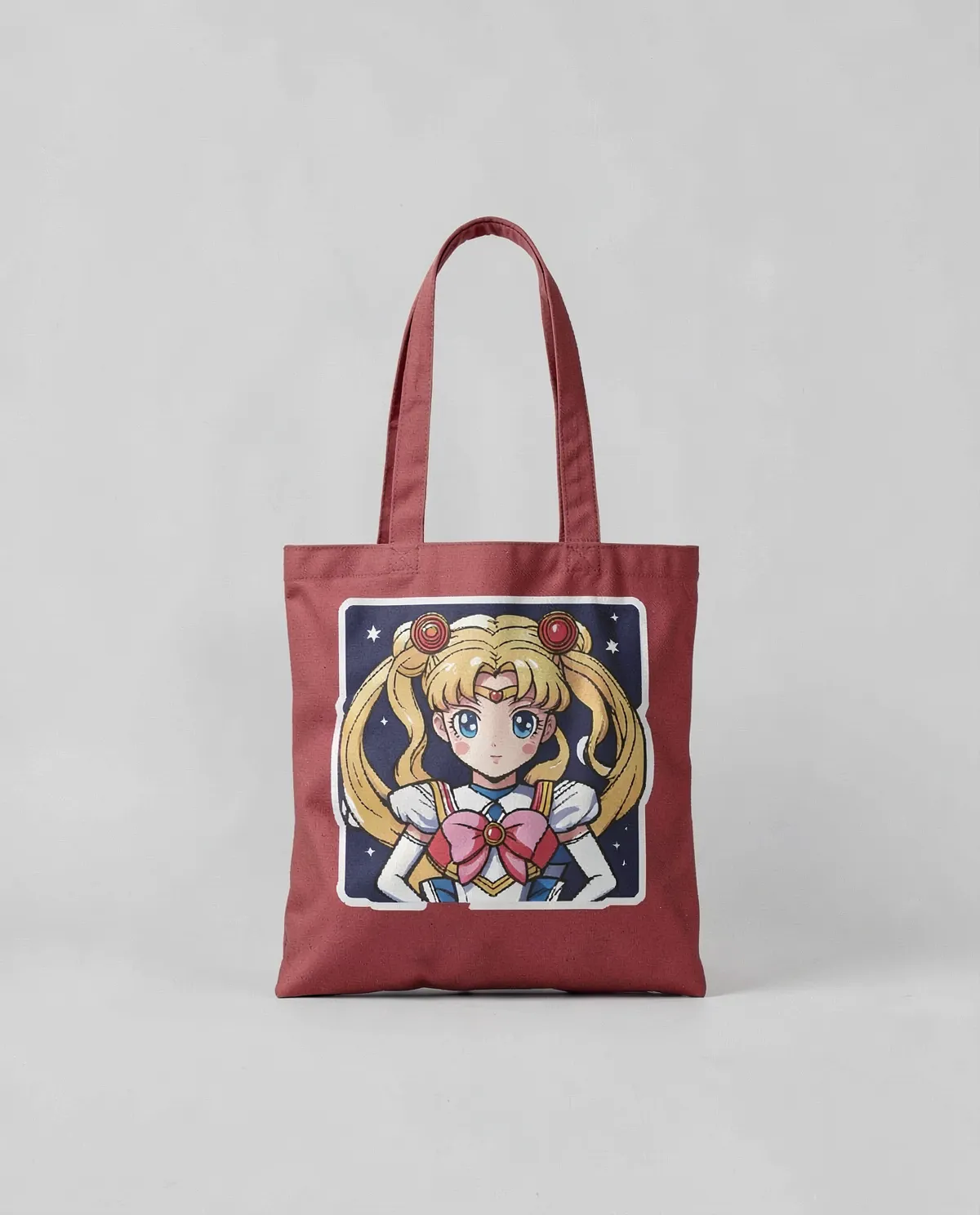Cotton tote bag with removable label and comfortable shoulder handles 0