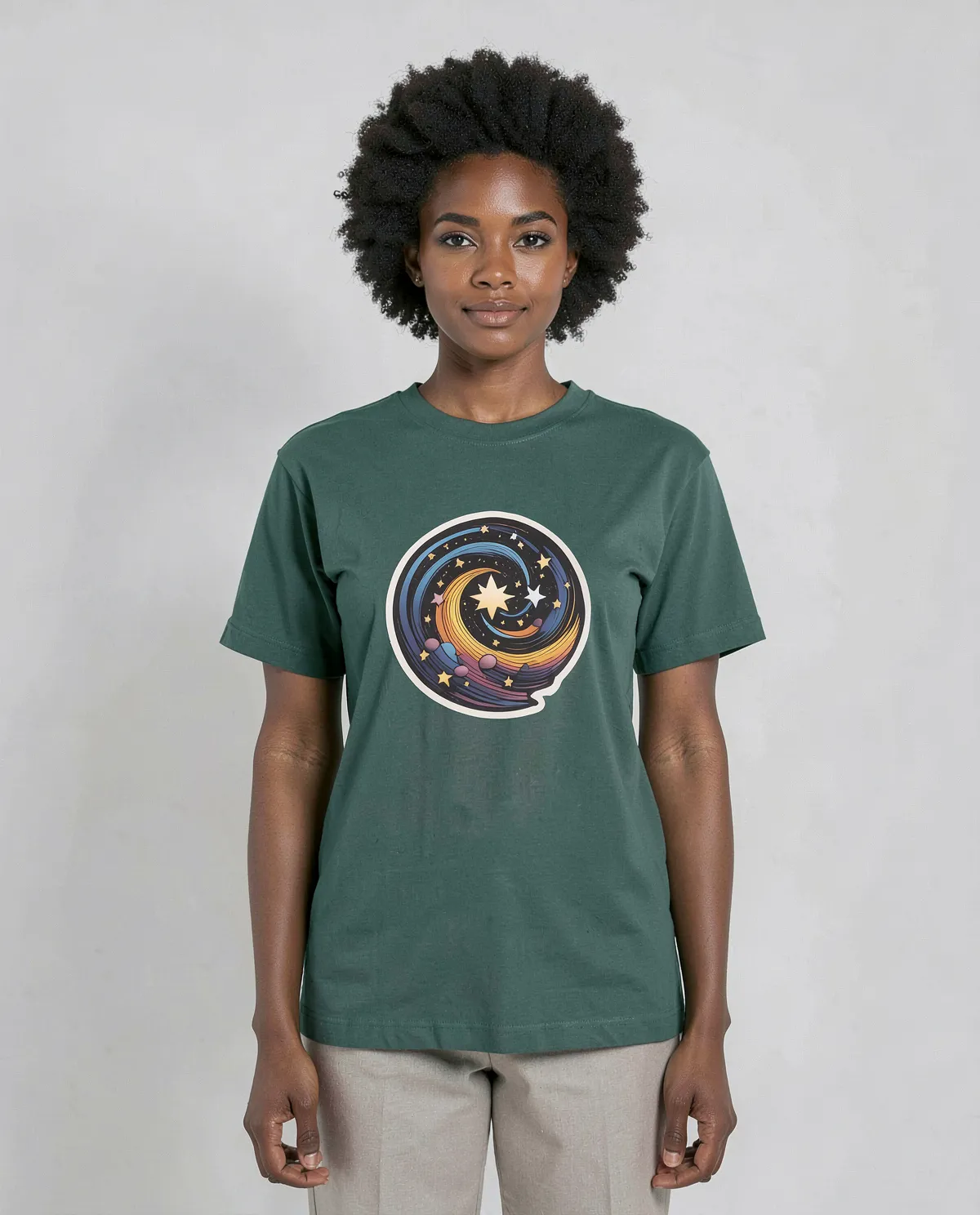Bold Green Graphic T‑Shirt Eco Sustainable 0