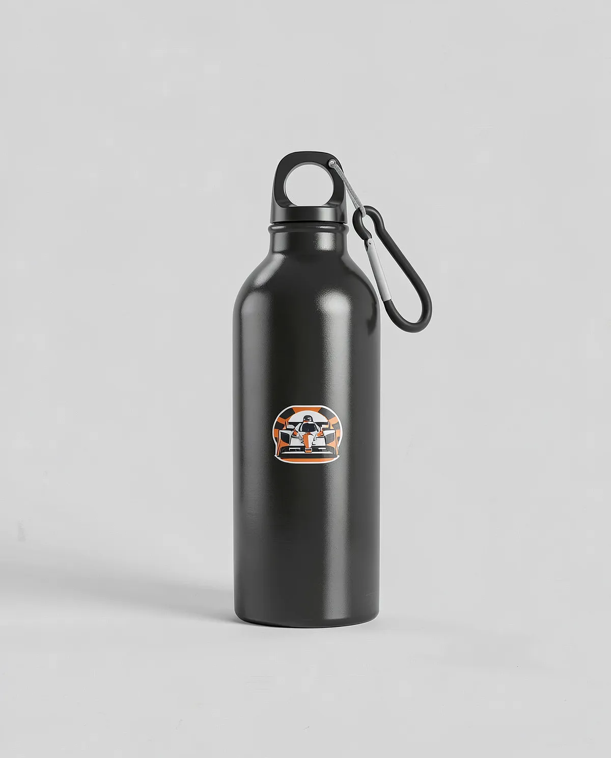 Recycled Aluminum Water Bottle with Metal Carabiner 0