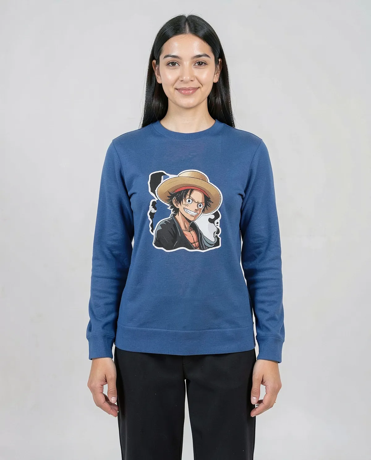 Blue Unisex Organic Cotton Sweatshirt – Soft, Eco‑Friendly Comfort 0